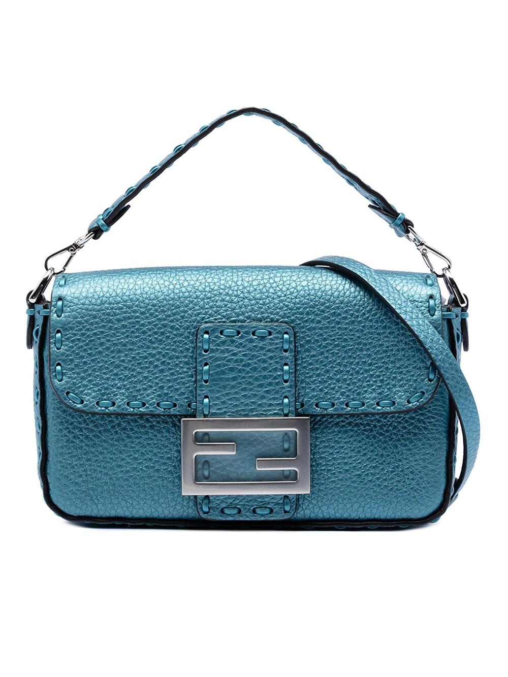 Fendi Mini Metallic Leather Selleria #277559F14B